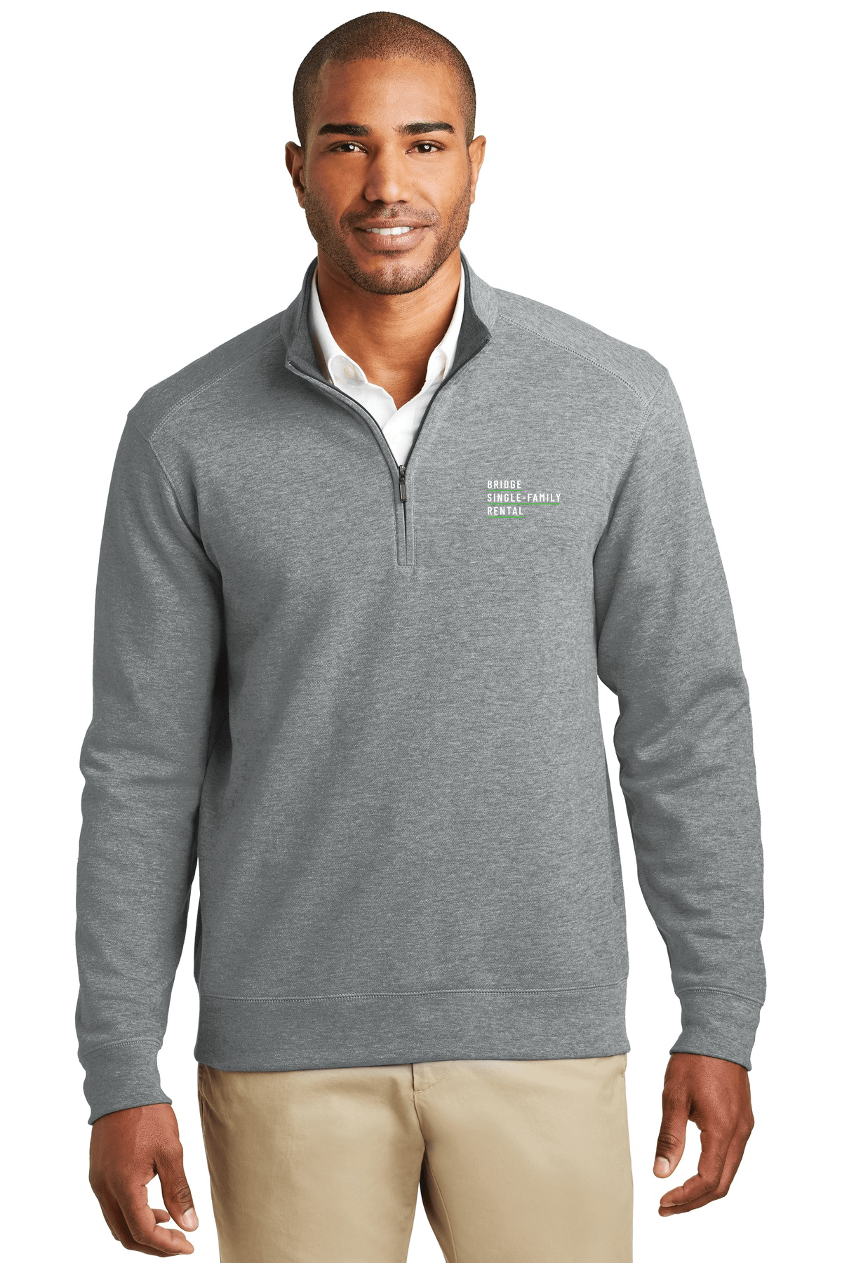 Medium Heather Grey/ Charcoal Heather - BSFR Logo