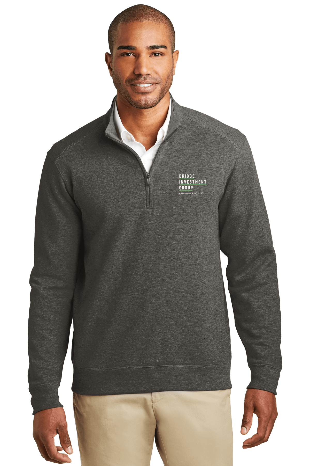 Charcoal Heather/ Medium Heather Grey - BIG Logo