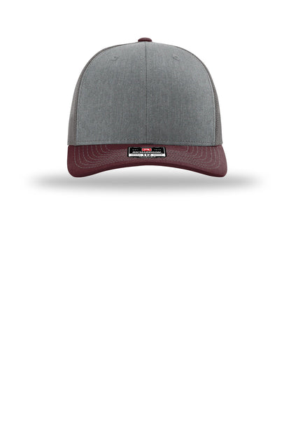Heather Grey/ Charcoal/ Maroon - 