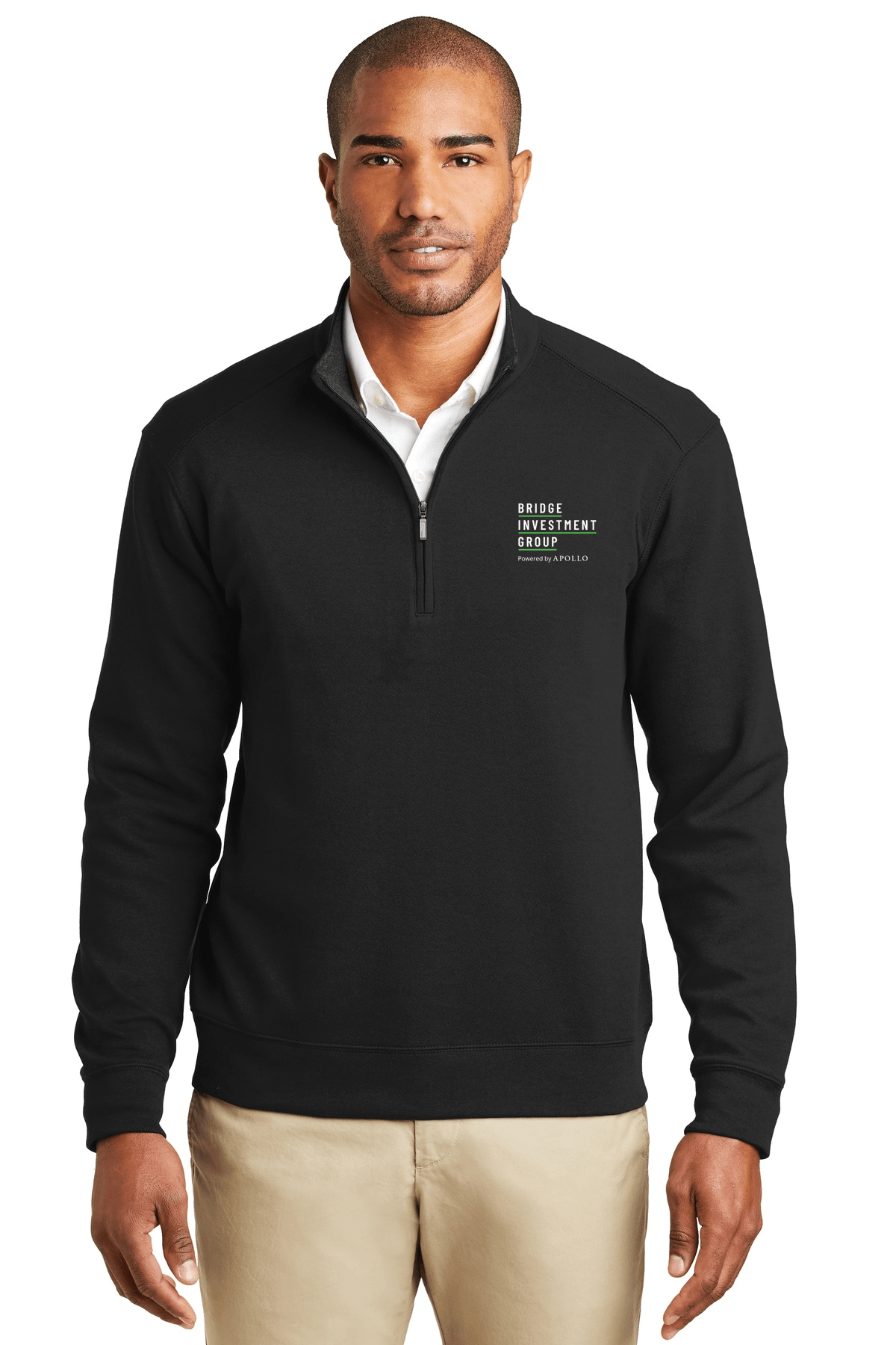 Deep Black/ Charcoal Heather - BIG Logo