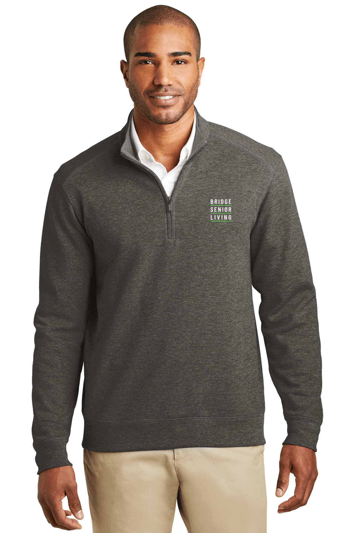 Charcoal Heather/ Medium Heather Grey - BSL Logo