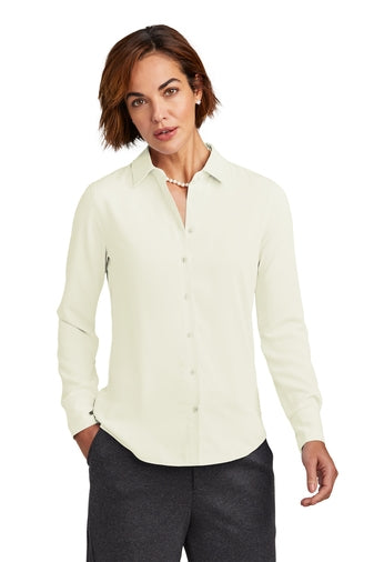 Brooks Brothers Women’s Full-Button Satin Blouse