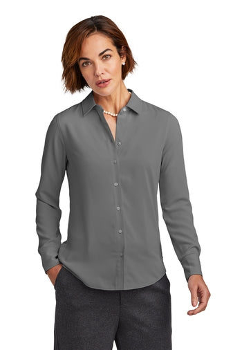 Brooks Brothers Women’s Full-Button Satin Blouse