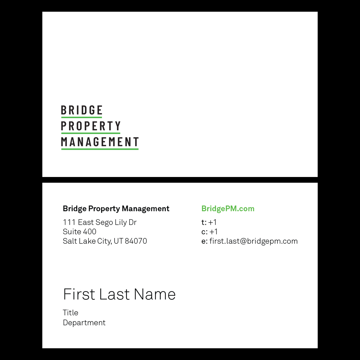 Bridge Property Management - Business Cards