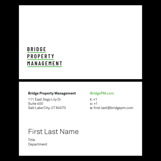 Bridge Property Management - Business Cards