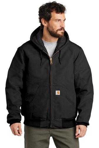 Carhartt Quilted-Flannel-Lined Duck Active Jac