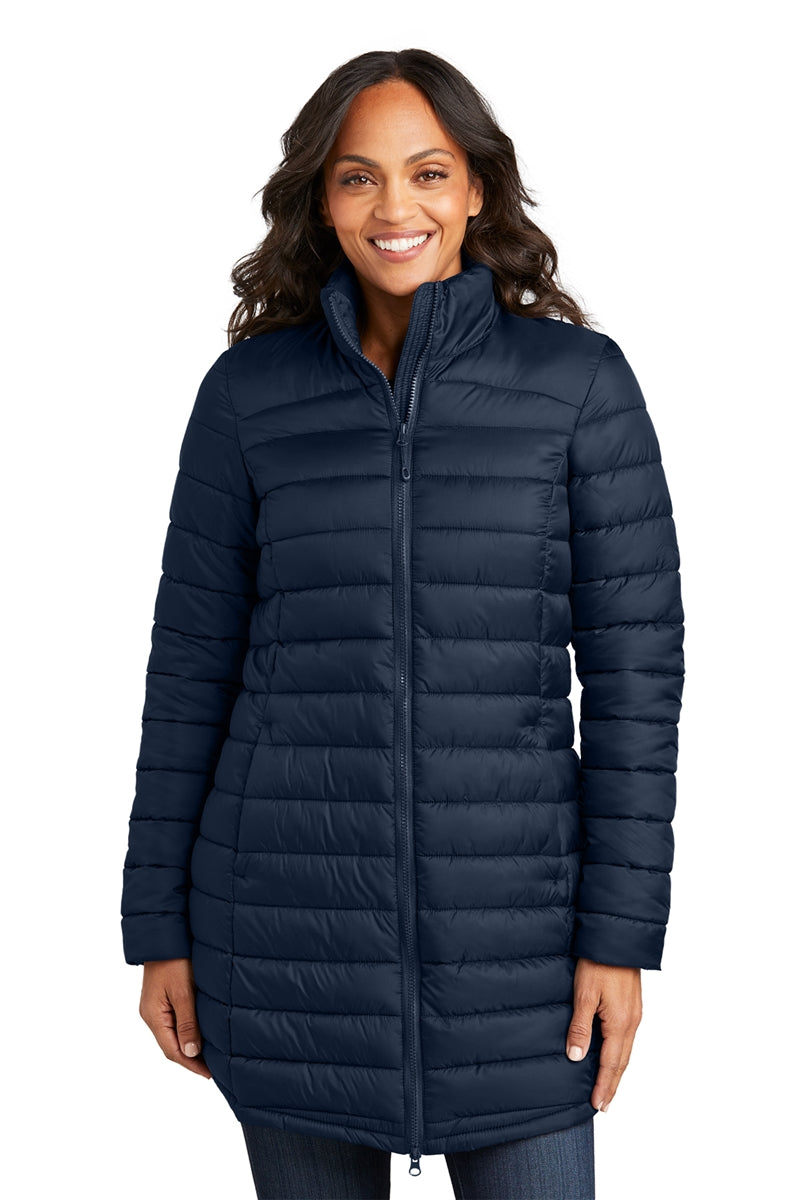 Port Authority Ladies Horizon Puffy Long Jacket