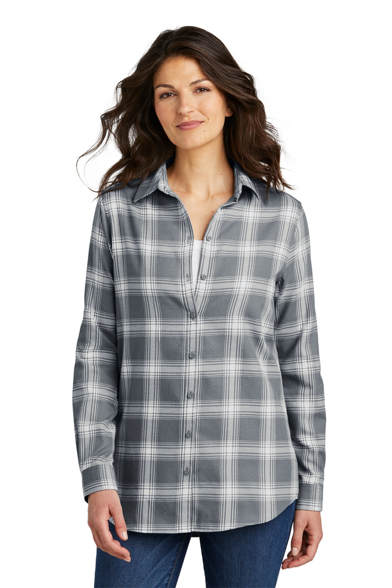 Port Authority Ladies Plaid Flannel Tunic