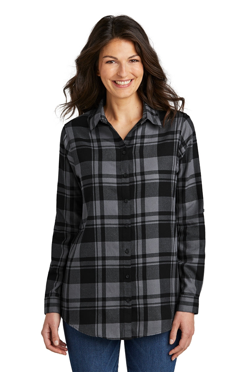 Port Authority Ladies Plaid Flannel Tunic