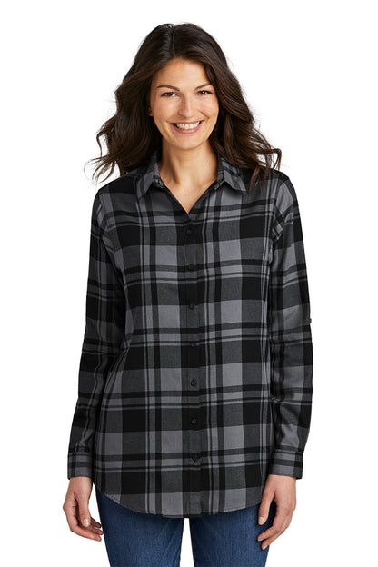 Port Authority Ladies Plaid Flannel Tunic