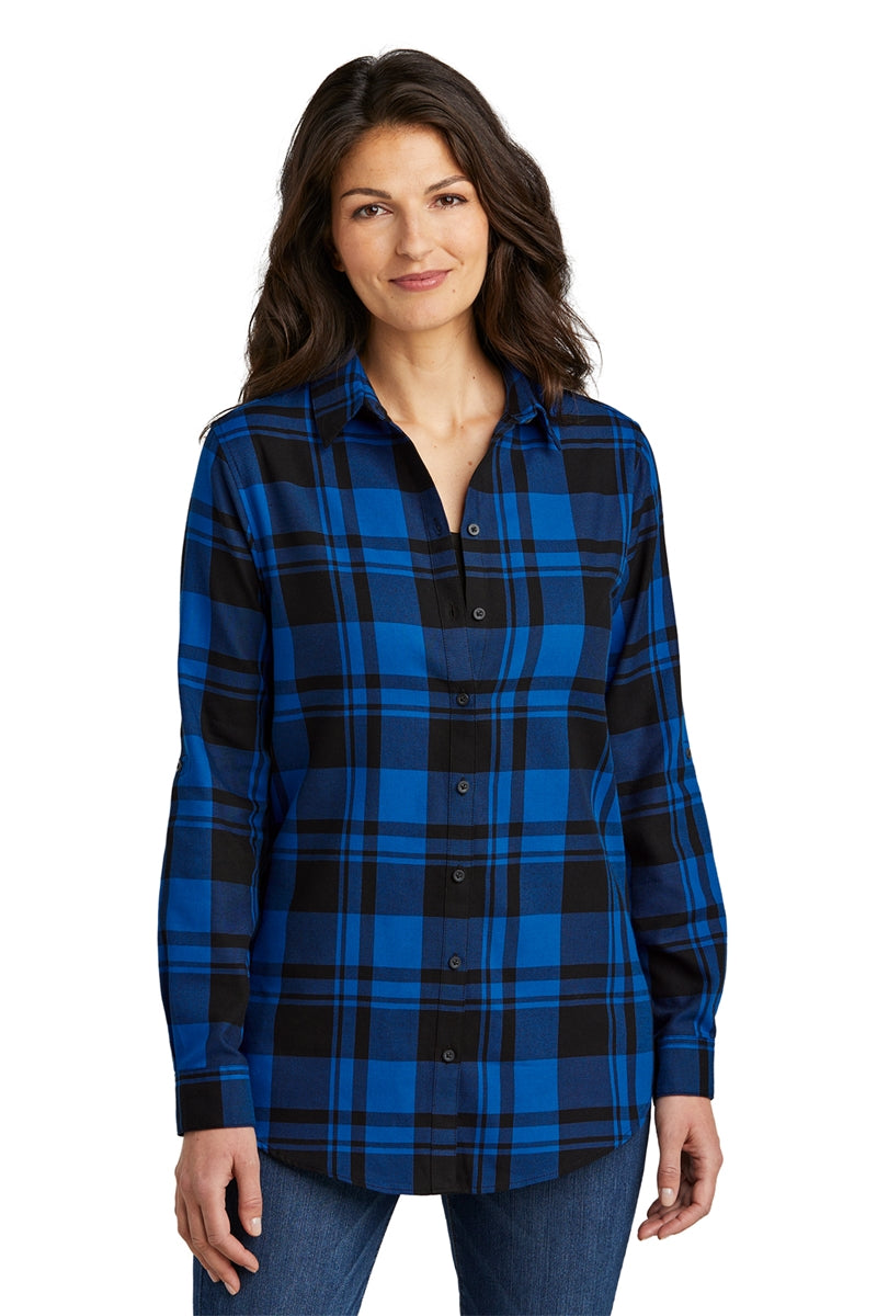 Port Authority Ladies Plaid Flannel Tunic