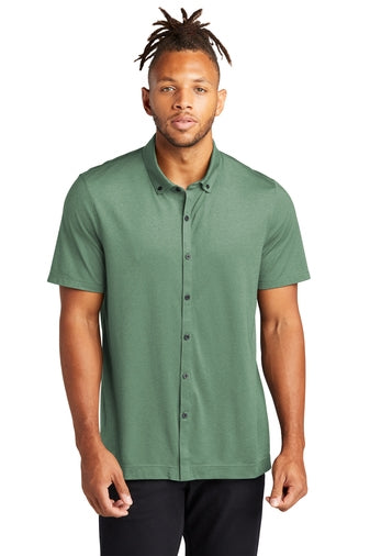 Mercer+Mettle Stretch Pique Full-Button Polo