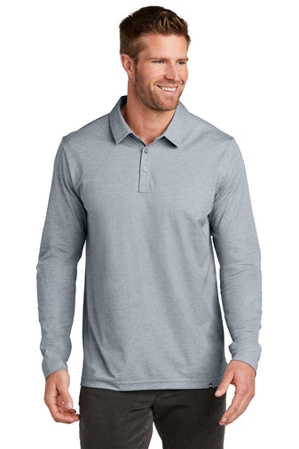 TravisMathew Oceanside Heather Long Sleeve Polo