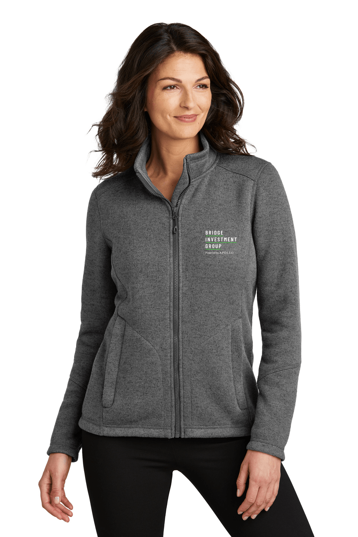 Grey Smoke Heather - BIG Logo