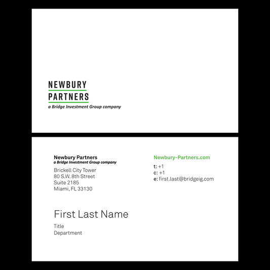 Newbury Partners - Business Cards