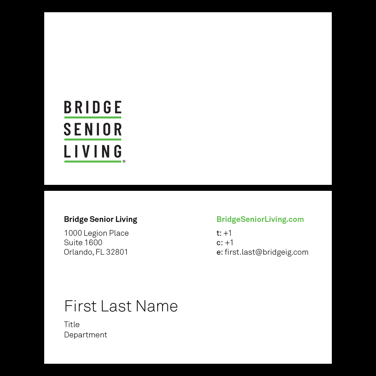 Bridge Senior Living - Business Cards