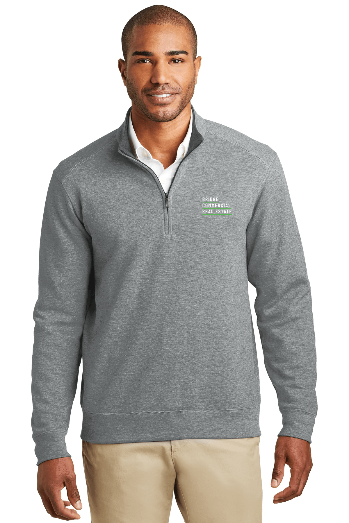 Medium Heather Grey/ Charcoal Heather - BCRE Logo