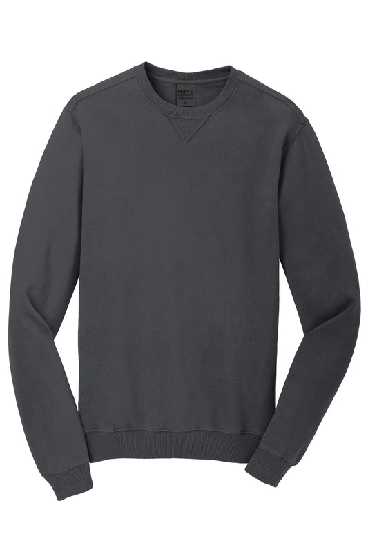 Port & Co Beach Wash Garment-Dyed Crewneck Sweatshirt PC098